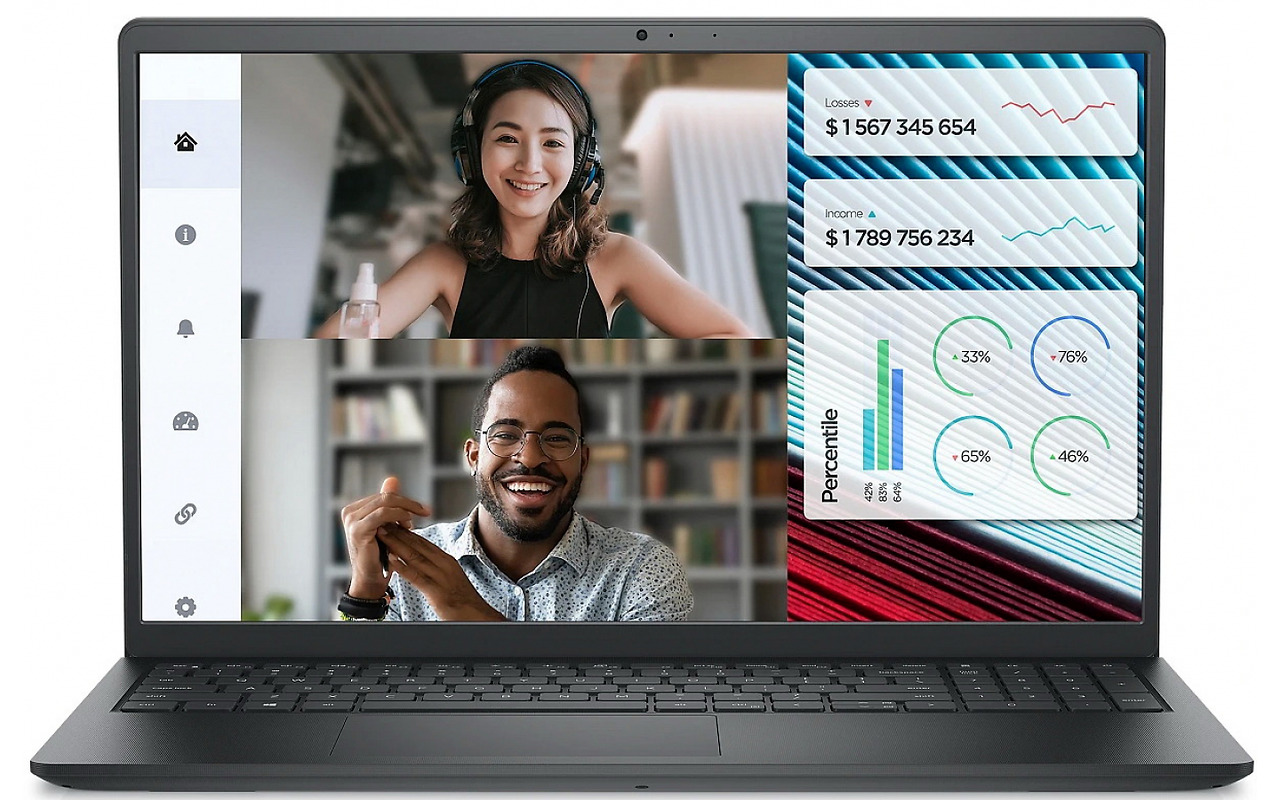DELL Vostro 3530 / 15.6 WVA FullHD / Core i5-1335U / 16Gb DDR4 / 512Gb SSD / Intel Iris Xe / Black Windows