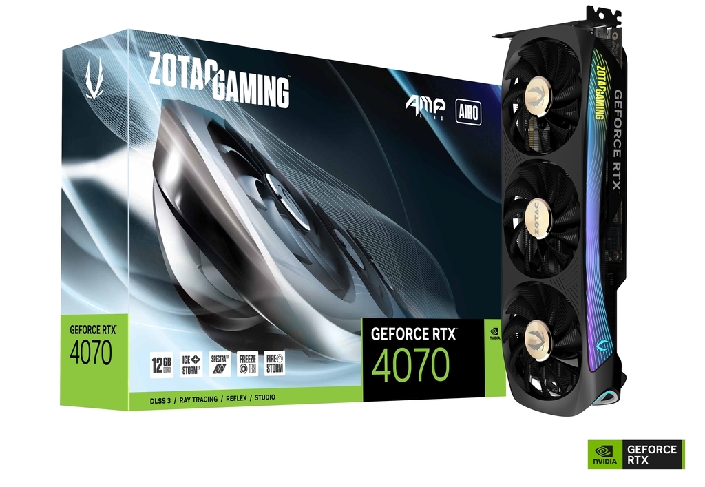 ZOTAC GeForce RTX 4070 AMP AIRO 12GB GDDR6X 192bit / ZT-D40700F-10P