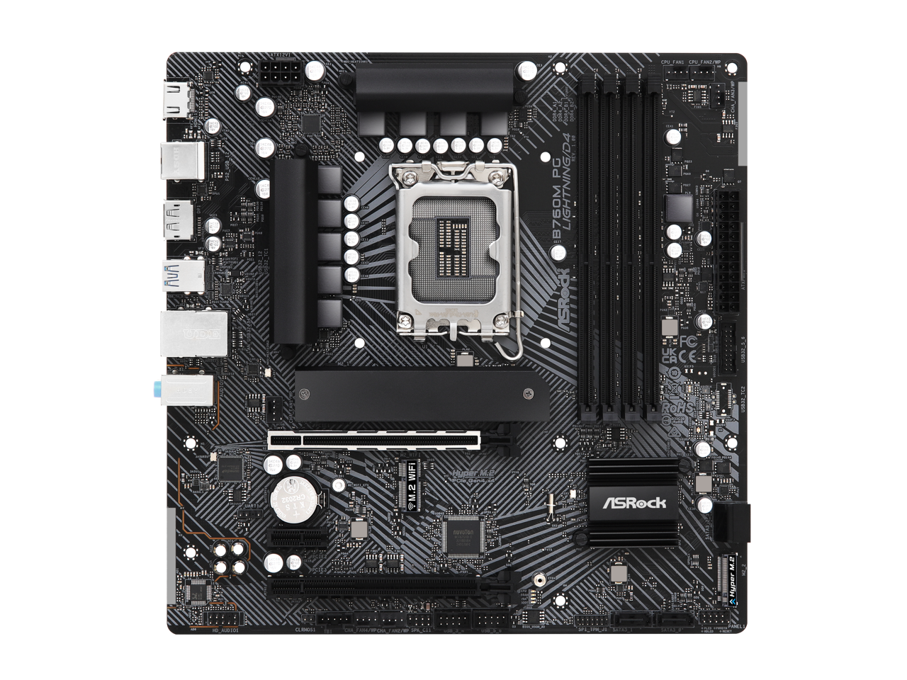 ASRock B760M PG LIGHTNING/D4 / mATX LGA1700 DDR4 5333