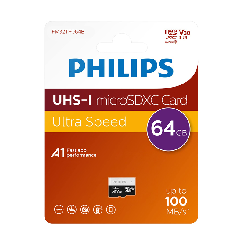 Philips 64GB MicroSD / FM32TF064B/93