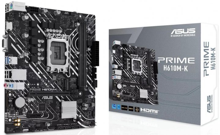 ASUS PRIME H610M-K / mATX LGA1700 DDR5 5600