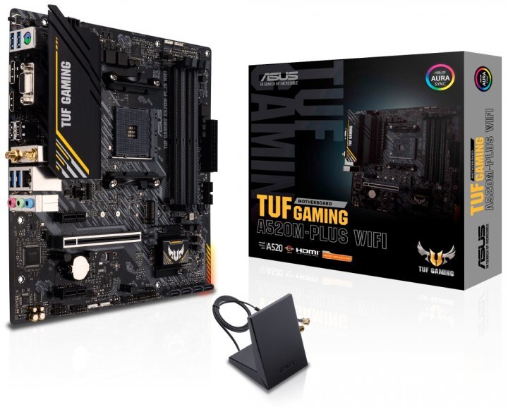 ASUS TUF GAMING A520M-PLUS WI-FI / mATX AM4 DDR4 4866