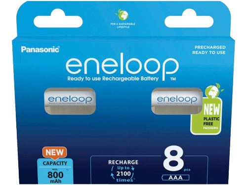 Eneloop Panasonic 8x AAA 800mAh / BK-4MCDE/8H