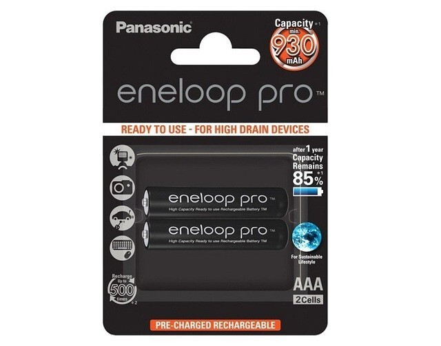 Eneloop AAA PRO 930mAh x2 / BK-4HCDE/2CP