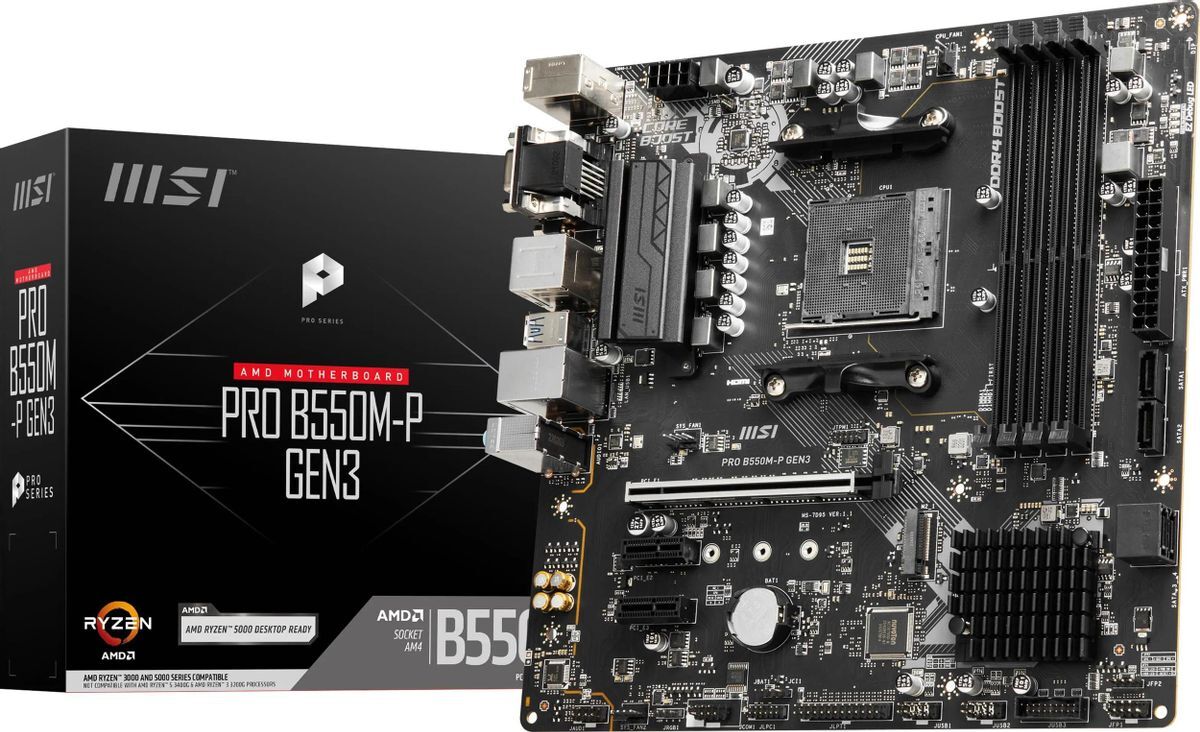MSI PRO B550M-P GEN3 / mATX AM4 DDR4 4400