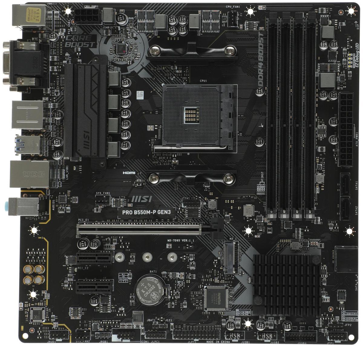 MSI PRO B550M-P GEN3 / mATX AM4 DDR4 4400
