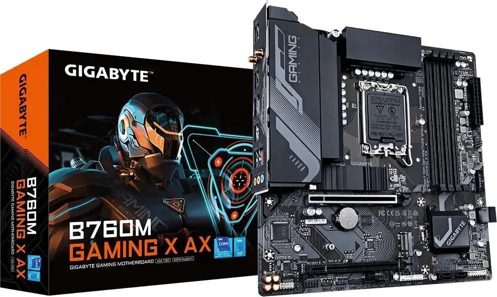 GIGABYTE B760M GAMING X AX / mATX LGA1700 DDR5 7600