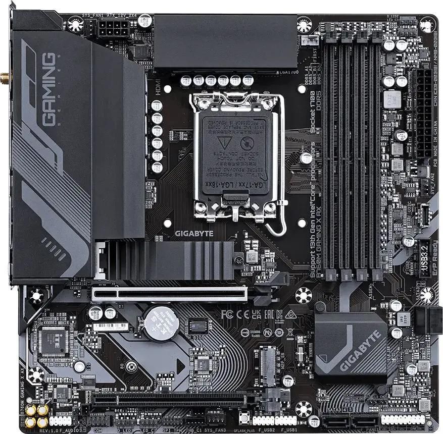 GIGABYTE B760M GAMING X AX / mATX LGA1700 DDR5 7600