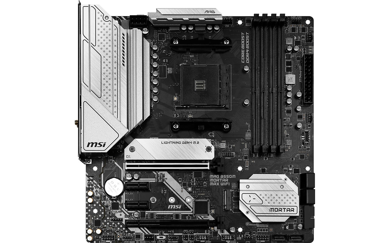 MSI MAG B550M MORTAR MAX WI-FI / mATX AM4 DDR4 4400