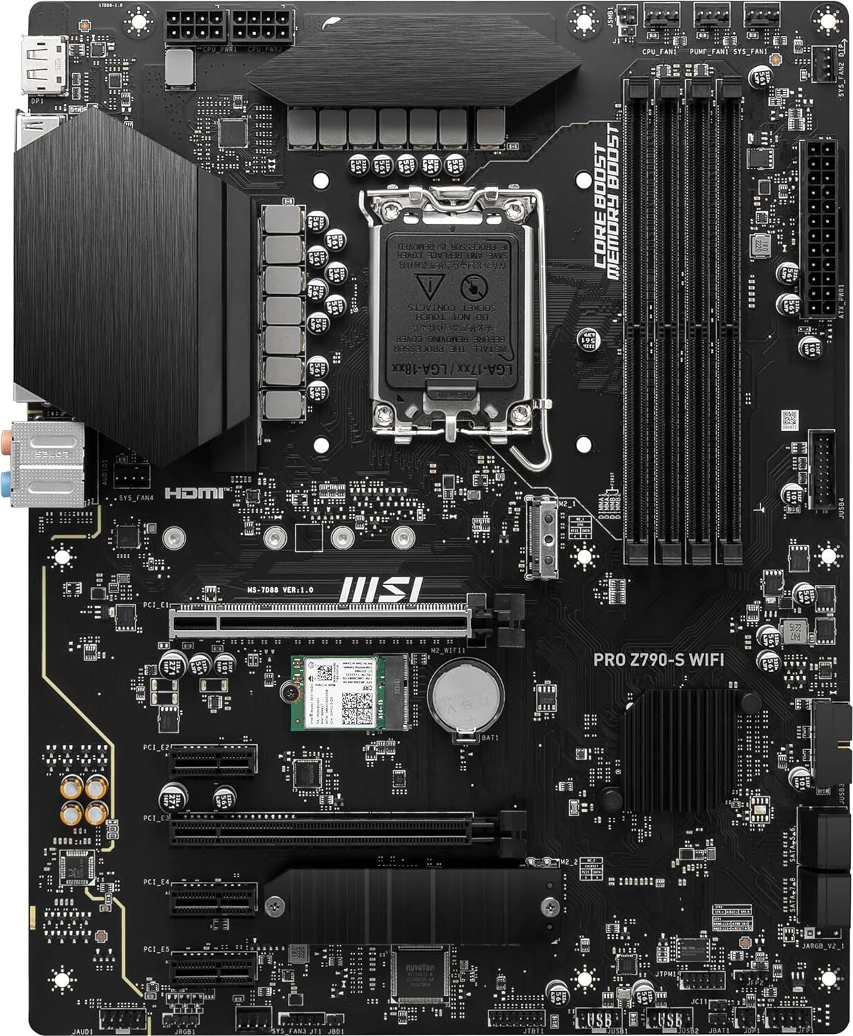 MSI PRO Z790-S WI-FI / ATX LGA1700 DDR5 6600