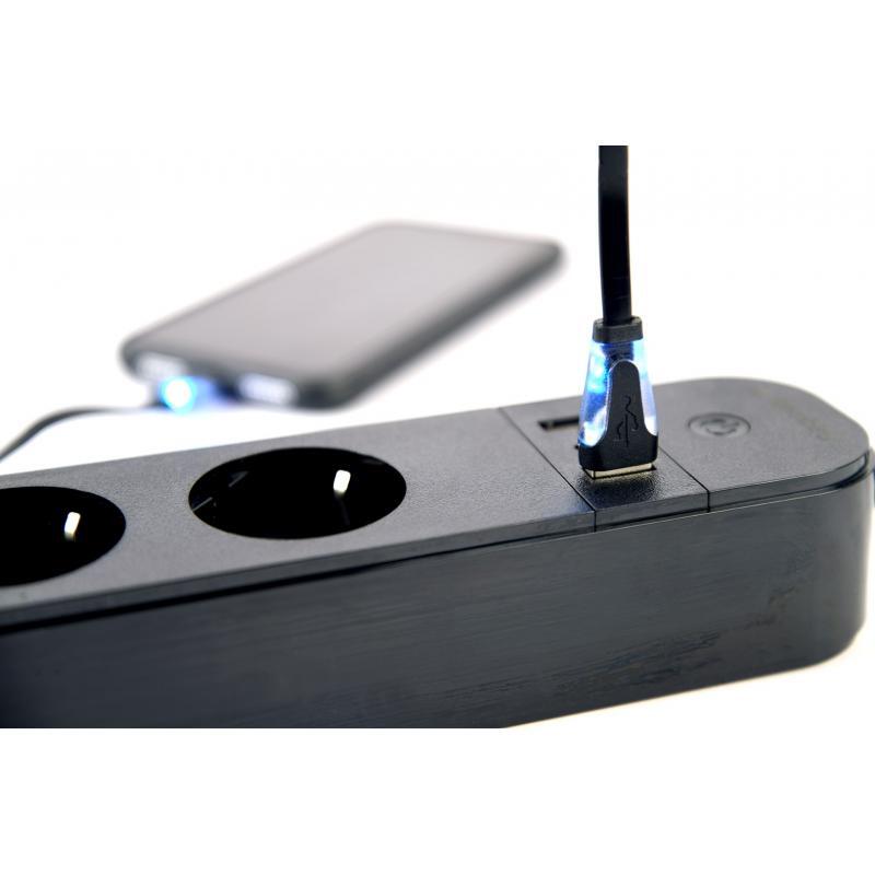Gembird TSL-PS-S4U-01 Black