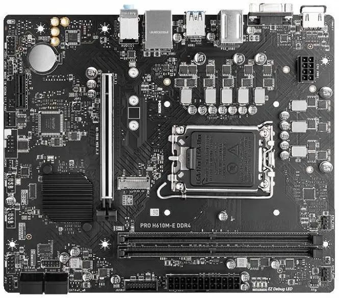MSI PRO H610M-E DDR4 / mATX LGA1700 DDR4 3200