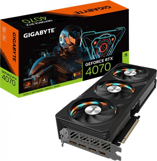 GIGABYTE GeForce RTX 4070 12GB GDDR6X Gaming OC 192bit / GV-N4070GAMING OCV2-12GD