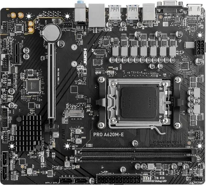 MSI PRO A620M-E / mATX AM5 DDR5 6800