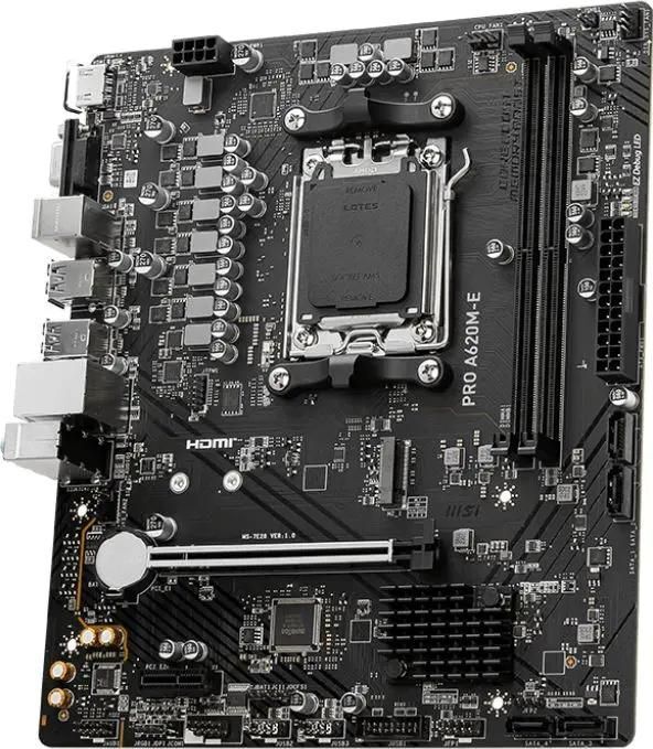 MSI PRO A620M-E / mATX AM5 DDR5 6800
