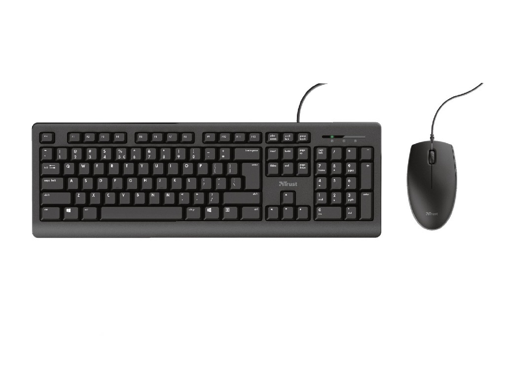 Trust Primo Keyboard & Mouse Set Silent / 23970