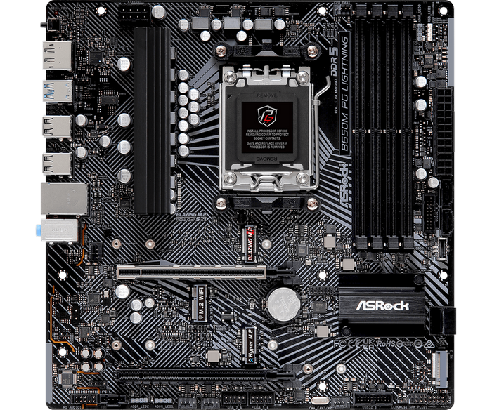ASRock B650M PG LIGHTNING / mATX AM5 DDR5 7200+