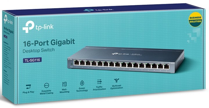 TP-LINK TL-SG116P / 16 PoE+ 120W