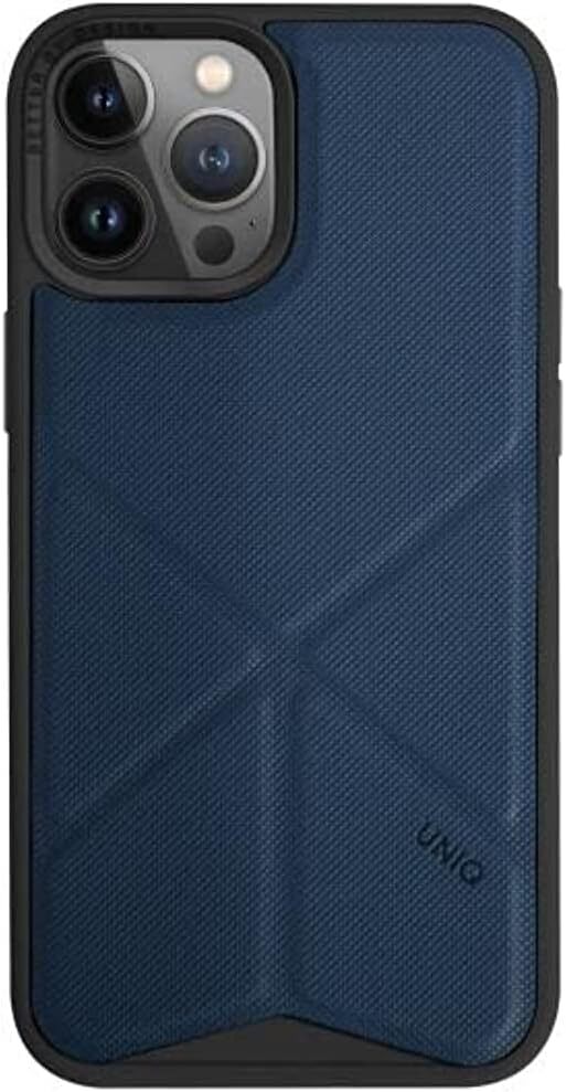 Uniq Case Hybrid Magclick Charging Transforma for iPhone 15 Pro Max Blue