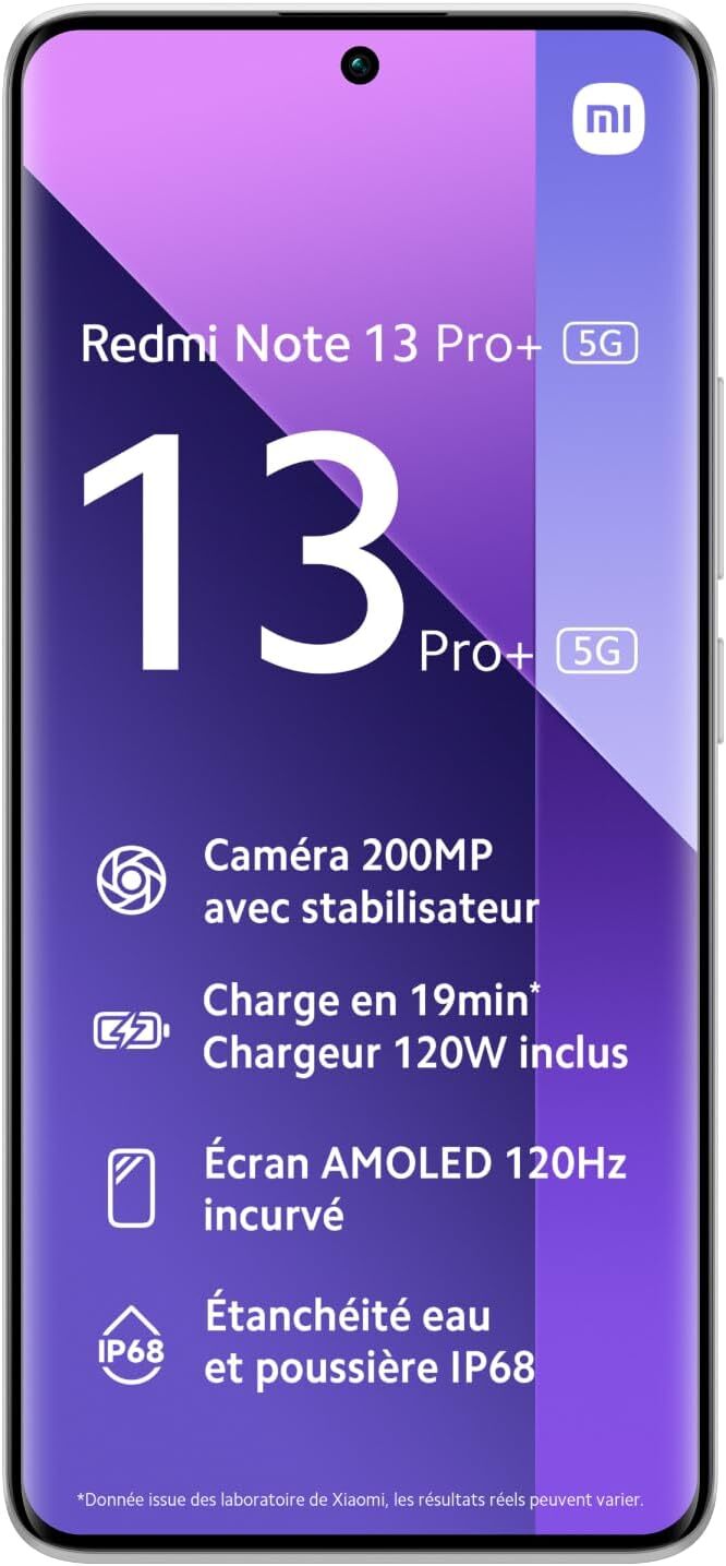 Xiaomi Redmi Note 13 Pro Plus 5G / 6.67 AMOLED 120Hz / Dimensity 7200 Ultra / 12GB / 512GB / 5000mAh White