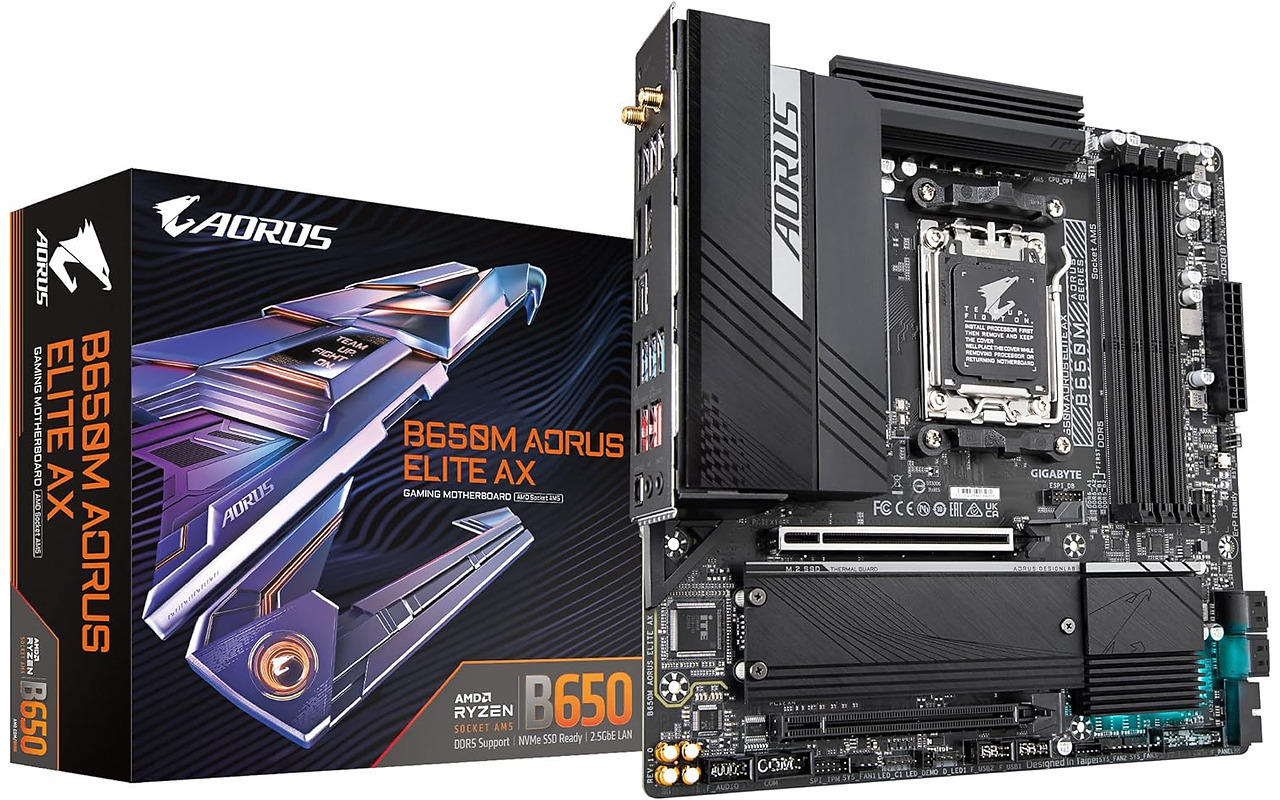 GIGABYTE B650M AORUS ELITE AX / ATX AM5 DDR5 8000