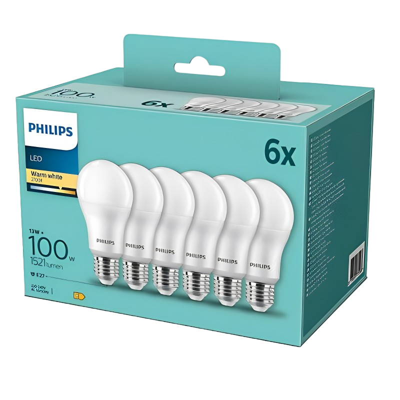 Philips 100W 67A E27 WW FR ND 6PF/6