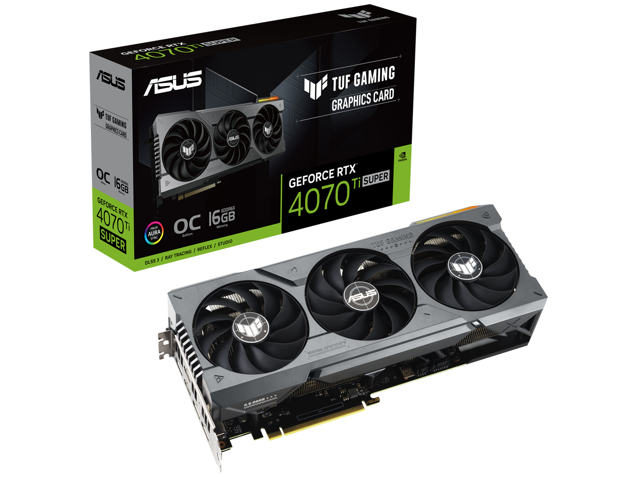 ASUS GeForce RTX 4070 Ti SUPER 16GB GDDR6X 256bit / TUF-RTX4070TIS-O16G-GAMING