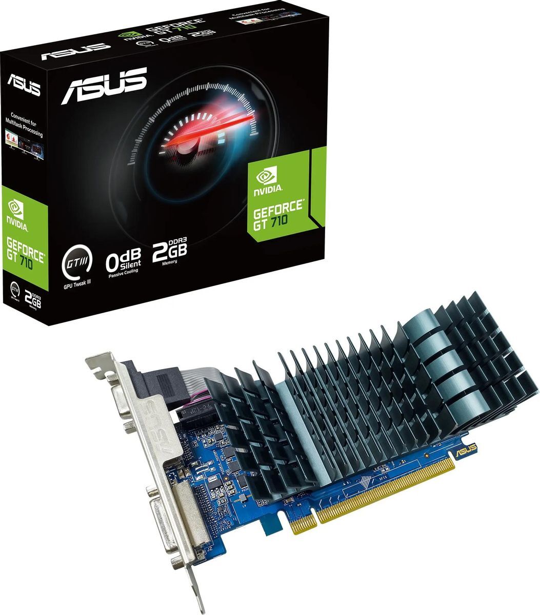 ASUS GeForce GT 710 2GB GDDR3 EVO 64Bit / GT710-SL-2GD3-BRK-EVO