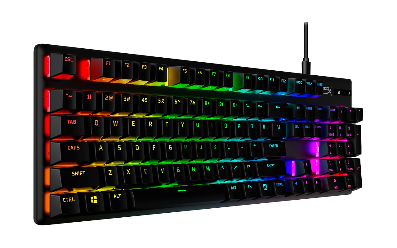 HYPERX Alloy Origins PBT / Aqua - Tactile key switch / 639N5AA#ABA