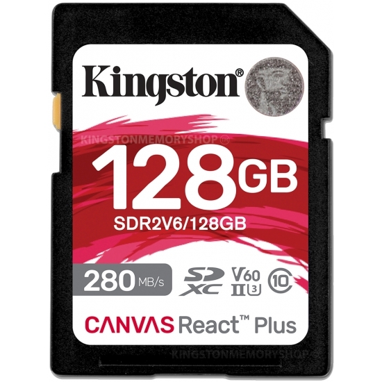 Kingston Canvas React Plus V60 128GB SD / SDR2V6/128GB