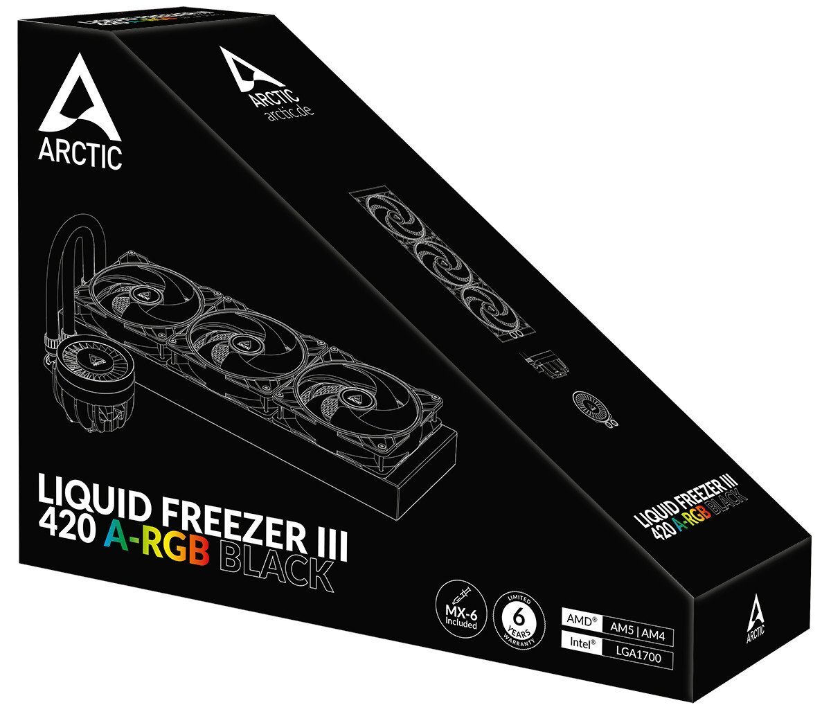 Arctic Liquid Freezer III 420 A-RGB Multi Compatible Black