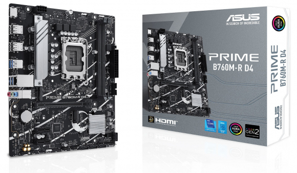 ASUS PRIME B760M-R D4 / mATX LGA1700 DDR4 5333