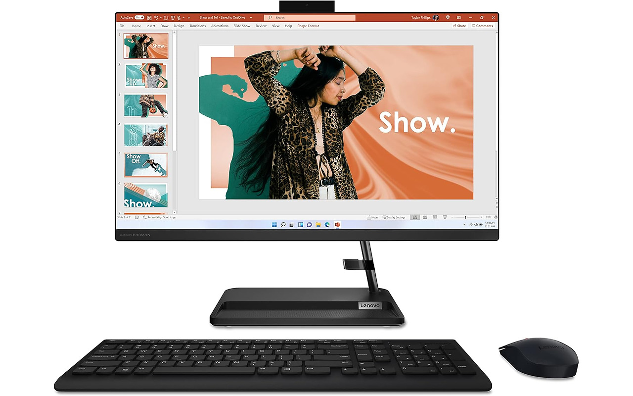 Lenovo AIO IdeaCentre 3 24IAP7 / 23.8 FHD IPS / Core i5-13420H / 16GB DDR4 / 1.0TB NVMe / AMD Radeon / No OS