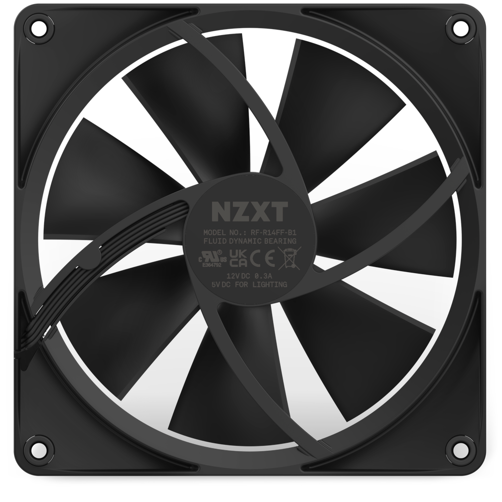 NZXT F140 RGB Core Black