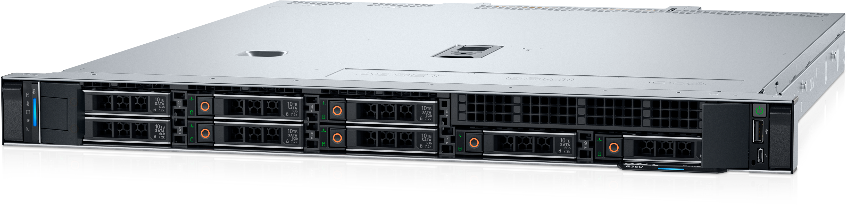 Dell PowerEdge R360 1U 8x2.5 / Xeon E-2434 / 16GB UDIMM DDR5 / 600GB SAS 10K / PERC H355 / On-Board LOM / TPM 2.0 V3 / iDRAC9 / 700W PSU