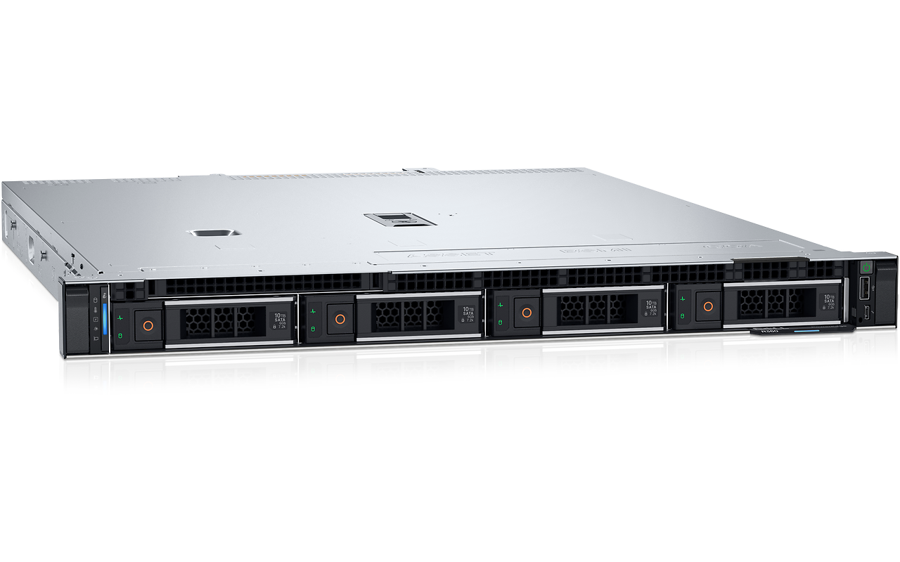 Dell PowerEdge R360 1U 8x2.5 / Xeon E-2434 / 16GB UDIMM DDR5 / 600GB SAS 10K / PERC H355 / On-Board LOM / TPM 2.0 V3 / iDRAC9 / 700W PSU