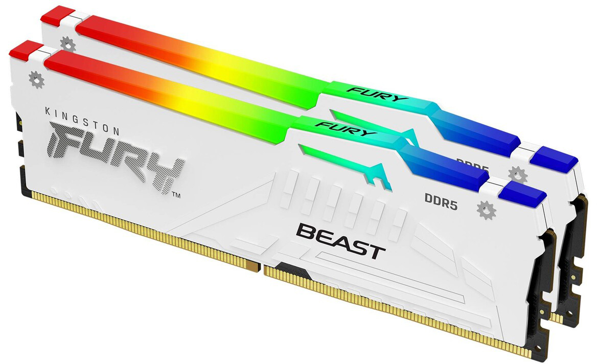 Kingston FURY Beast White RGB EXPO 2x 16GB DDR5 6800 / KF568C34BWEAK2-32