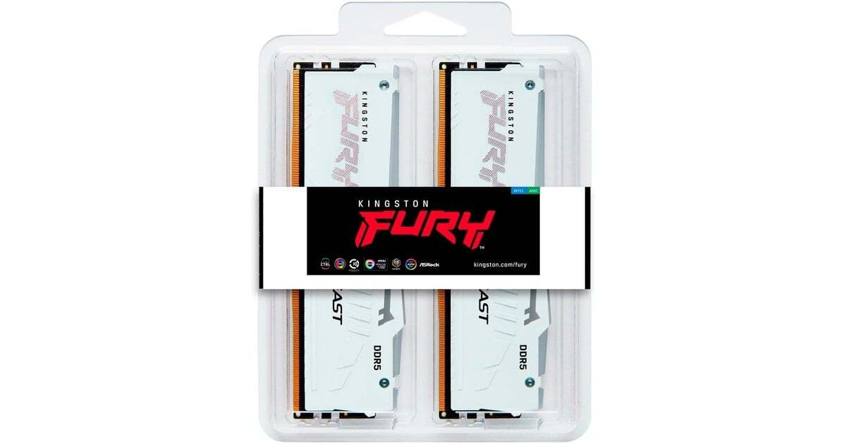 Kingston FURY Beast White RGB EXPO 2x 16GB DDR5 6800 / KF568C34BWEAK2-32