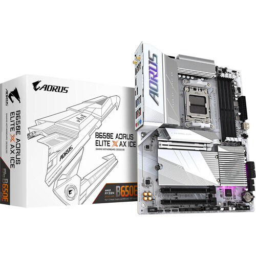 GIGABYTE GA-B650E AORUS ELITE X ICE / ATX AM5 DDR5 8000