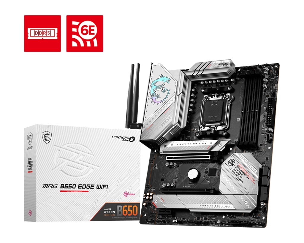 MSI MPG B650 EDGE WI-FI / ATX AM5 DDR5 7800