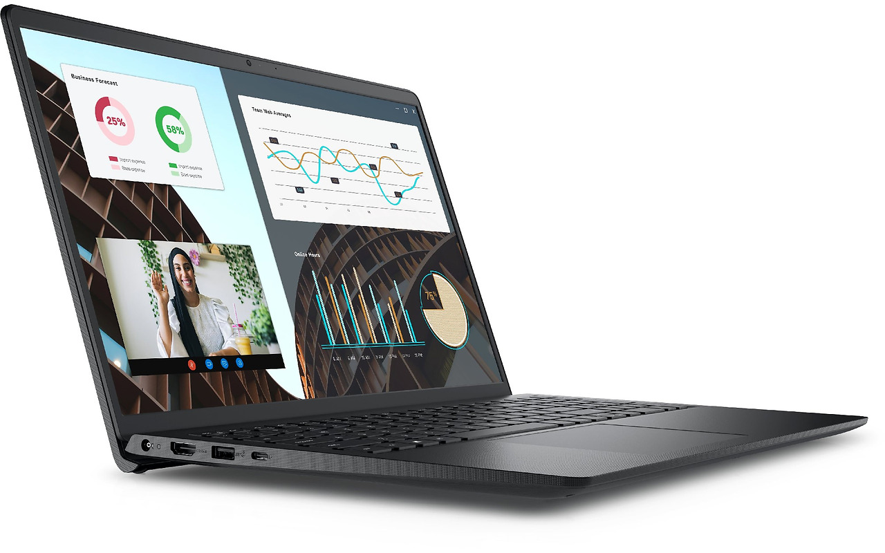 DELL Vostro 3530 / 15.6 FullHD 120Hz / Core i5-1335U / 16Gb DDR4 / 512Gb NVMe / Carbon Black Windows