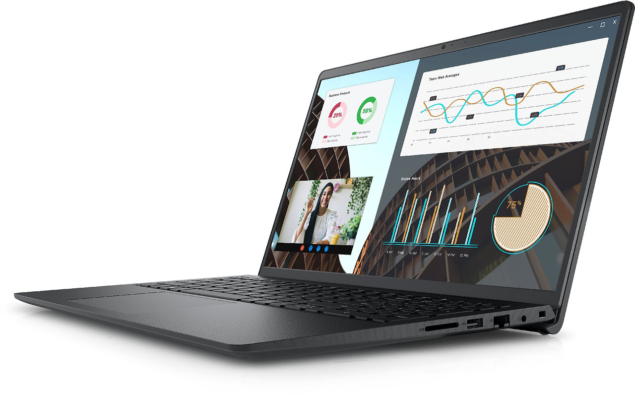 DELL Vostro 3530 / 15.6 FullHD 120Hz / Core i5-1335U / 16Gb DDR4 / 512Gb NVMe / Carbon Black Windows