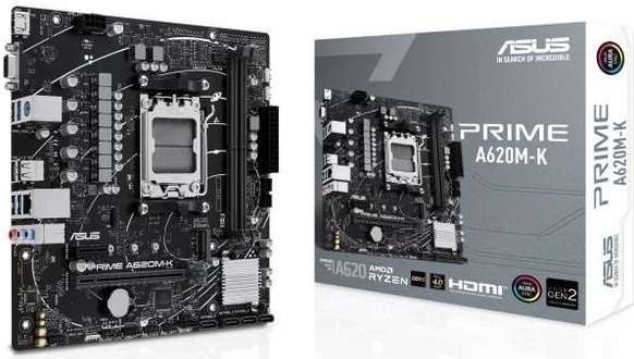 ASUS PRIME A620M-K / mATX AM5 DDR5 7200+