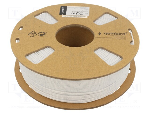 Gembird PLA Filament 1.75mm 1.0kg / 3DP-PLA1.75-02-MAR