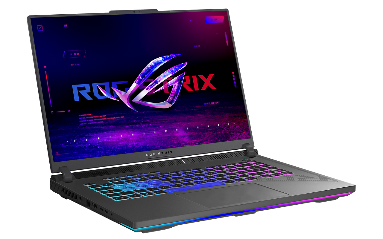 ASUS ROG Strix G16 G614JI / 16 WQXGA IPS 240Hz / Corei7-13650HX / 32GB DDR5 / 1.0TB NVMe / GeForce RTX 4070 8GB GDDR6 / No OS