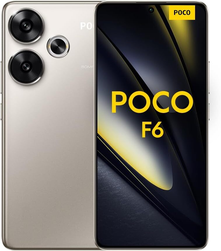 Xiaomi Poco F6 5G / 6.67 AMOLED 120Hz / Snapdragon 8s Gen 3 / 12GB / 512GB / 5000mAh Sandstone