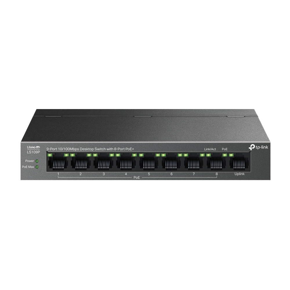 TP-LINK LS109P / 9ports 100M PoE+ 63W