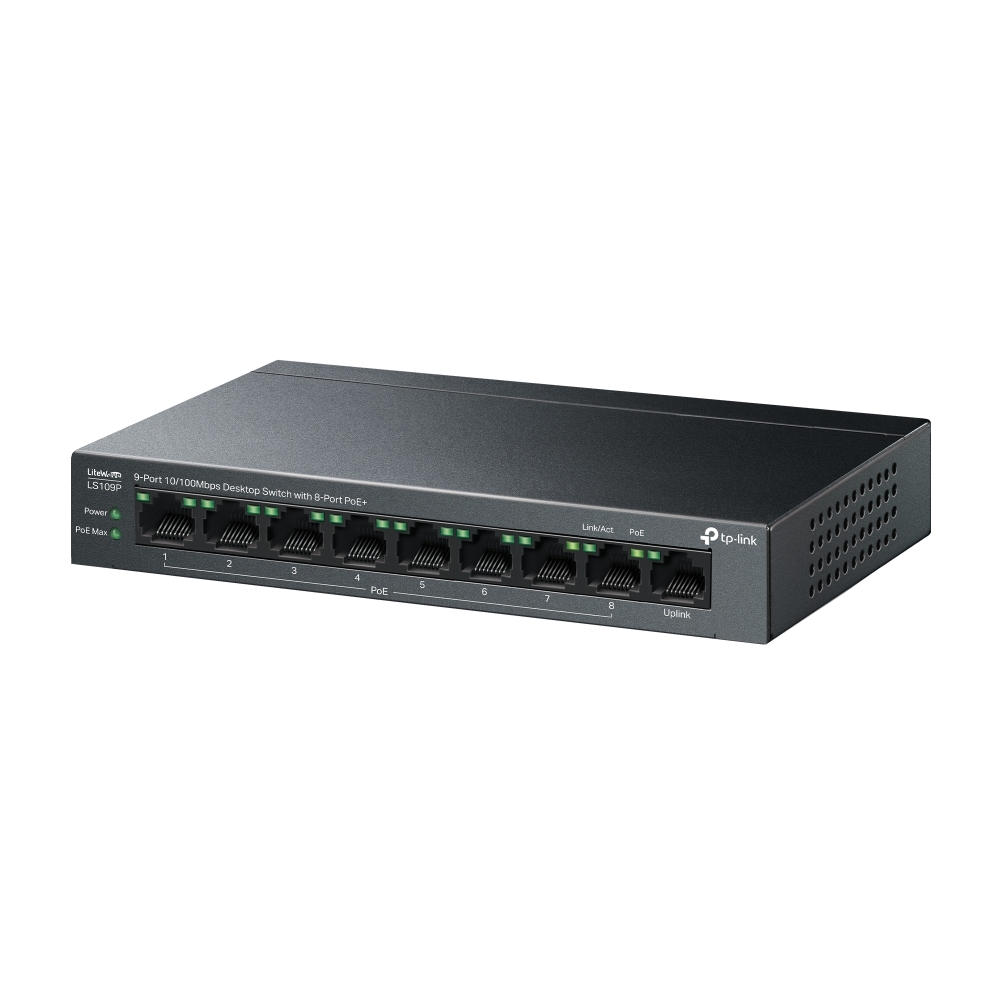 TP-LINK LS109P / 9ports 100M PoE+ 63W