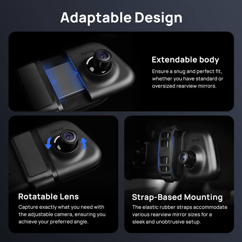 Xiaomi 70mai Rearview Dash Cam S500 Touch