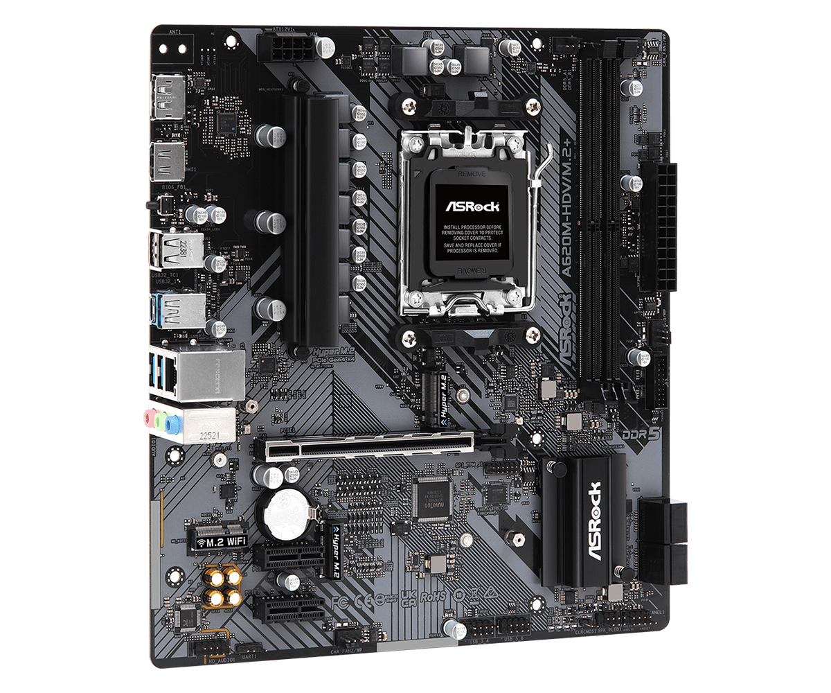 ASRock A620M-HDV/M.2+ / mATX AM5 DDR5 7200+